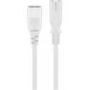Câble de rallonge C7/C8, 2 m, blanc