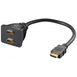 Adaptateur de c&acirc;ble HDMI&trade;, Dor&eacute;
