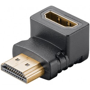 Adaptateur HDMI&trade; Coud&eacute; 270&deg; Vertical, 8K @ 60 Hz, Plaqu&eacute; Or