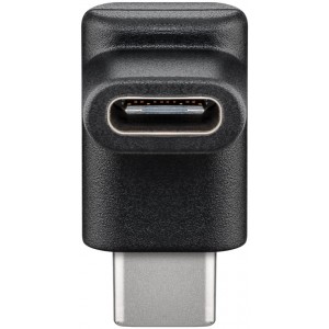 Adaptateur USB-C&trade; vers USB-C&trade; 90&deg;, noir