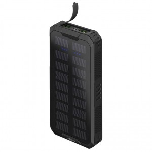 Batterie externe solaire 20 000mAh + fonction torche